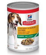 Hill&#39;s Science Diet Puppy Chicken &amp; Barley Entree Canned Dog Food, 1 Can... - $17.87 CAD