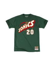 NWT medium gary payton Seattle SuperSonics Sonics Mitchell &amp; Ness Shirt ... - $36.09