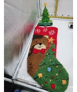 HOLIDAY LANE Light Up  Christmas Stocking Holder Hanger &amp; Matching Stock... - $35.00