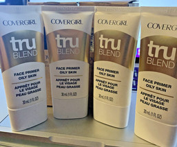 4 Tubes CoverGirl tru Blend Face Primer Oily Skin 30ml/1fl.oz. - $14.73