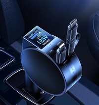 Retractable Car Charger 4 in 1 Super Fast Charging C Micro Retractable C... - $55.91
