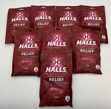 8-PACK Halls Triple Soothing Action Cough Drops Cherry 30 ct EXP. 10/25 ... - $15.74