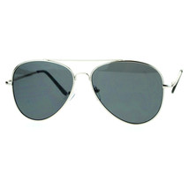 Flat Lens Pilot Sunglasses Oversized Hipster Fashion Metal Frame - £8.81 GBP