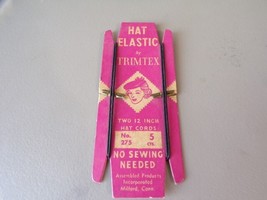 Vintage Trimtex Elastic Hat Cords No. 275 - $9.89