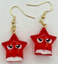 Cartoon Grumpy Star Charm Earrings Vending Charm Costume Jewelry C16 - $9.99