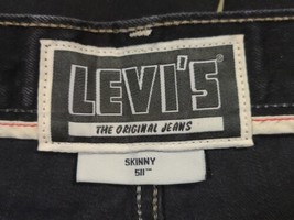 LEVI’S 511 SKINNY FIT Jeans 34x30 Actual  34x27 Black Great Condition Men’s - £17.59 GBP