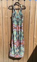 Metaphor Women’s long Maxi Dress Size LP Cool fabric beach wear sun dress Nice - £15.48 GBP