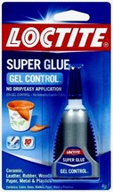 4g *LOCTITE* Super Glue GEL Control Clear NO DRIP Leather Cork Rubber 23... - $16.99