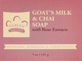 Nubian Heritage/Sundial Creations Goat&#39;s Milk and Chai Soap, 6 Count - £55.94 GBP