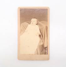 Antique Photograph Baby Portrait Geo Gilchrest Lowell Massachusetts 19th Century - £14.76 GBP