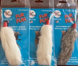Go Cat Fur Fun Interactive Toy Cat Nip Kitten Play Count Of 3 Small Pets - £18.06 GBP