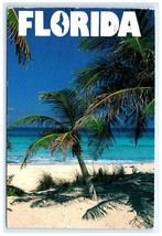 Vintage Blue Lagoon Palm Tree Beach FL Postcard - $5.95