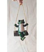 Ceramic Happy Hanging Frog Garden Decor - $583.40 MXN