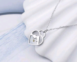 Heart Shaped Mustard Seed Mountains Necklace Pendant Stainless Steel 0.7... - £11.78 GBP