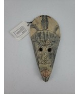 Dan Mask Painted Wood One Of A Kind Certificate of Authenticity Can Hang... - £78.84 GBP