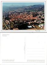 Italy Tuscany Sansepolcro Bird&#39;s Eye View Panorama Mountains Hills VTG Postcard - £7.39 GBP