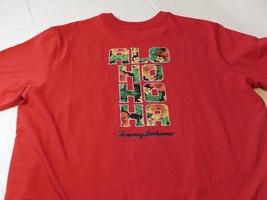 Tommy Bahama Mens Short Sleeve T Shirt S Small Alo Ho Ho Ha TEE 15069 Red NWT - £22.62 GBP