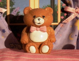 Light Brown Teddy Bear w/Pink Bow Toy fits Fisher Price Loving Family Dollhouse - £7.11 GBP