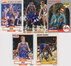 Cleveland Cavaliers Signed Lot of (5) Trading Cards - Kerr, Dougherty, F... - $14.99