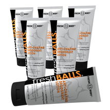 Fresh BALLS Deodorant Cream to Powder (6 Pack) | Men&#39;S Anti-Chafing Lotion and B - £61.06 GBP