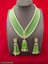 High Quality Kundan Necklace Jewelry Set Ethnic Wide Wedding Bridal 15 - £26.83 GBP