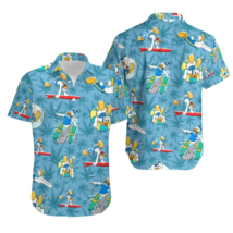 Donald duck surfing summer is calling and i must go hawaiian shirt jobk1 thumb200
