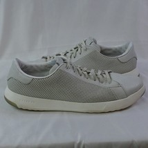 Cole Hann GrandPro Tennis Men&#39;s 12 Shoes Gray Sneakers Perforated Leather - $34.99