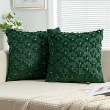 EMEMA Decorative Throw Pillow Covers 18x18 Inch Set of 2 Green Plush Soft - $4.16 EMEMA Decorative Throw Pillow Covers 18x18 Inch Set of 2 Green Plush Soft - $4.16