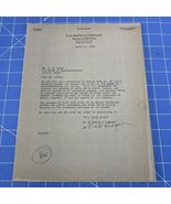 Old Letter 1935 Beaumont Texas R.E. Smith Signed George Hodgson Senate B... - $475.84 MXN