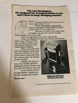 1971 Remington Lextro Blade Shaver Vintage Print Ad Advertisement 1970s ... - $7.91