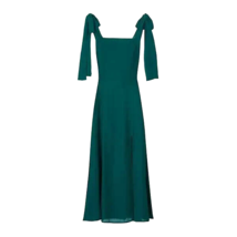 NWT Reformation Twilight in Emerald Green Side Slit Georgette Midi Tank Dress 4 - £155.69 GBP