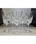 King Edward by Gorham Crystal 6 Oz. Wine Glasses 6&quot;H Set of 5 - £91.93 GBP