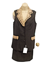 Nwt Vintage Frederick&#39;s Of Hollywood 2 Pc. Skirt Suit Made In Usa Size 7/8 - £22.70 GBP