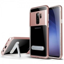 For Samsung Galaxy S9 Plus Transparent Bumper Case w/ Kick Stand ROSE GOLD - £4.68 GBP