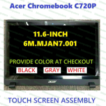 Acer Chromebook C720P White LCD Touch Screen with Gray back cover - £84.31 GBP