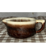 PFALTZGRAFF STONEWARE 24 BROWN DRIP GLAZE CREAMER Gravy Boat USA Vintage - $24.75