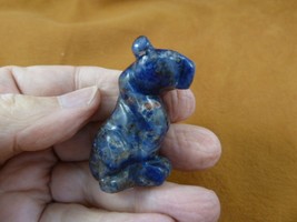 Y-CHE-573 Blue gray sodalite CHEETAH cat gemstone stone figurine BIG CAT... - £13.95 GBP