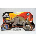 JURASSIC WORLD PRIMAL ATTACK ELECTRONIC SOUND STRIKE EFFECT TRICERATOPS MIB - $61.11 CAD