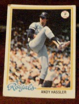 Andy Hassler, Royals,  1978 #73 Topps Baseball Card, GOOD CONDITION - £2.56 GBP