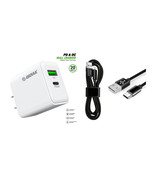 20W Wall Charger PD + 3FT TYPE A to C USB For Motorola Moto G Stylus 5G 2025 - $13.32