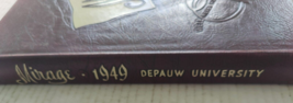 1949 DePauw Greencastle Indiana Hard Cover Yearbook Vintage - £39.52 GBP