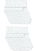 6 Pairs Jefferies Socks Womens 70% Cotton Turn Cuff Crew Slouch Socks Seamless - £12.67 GBP