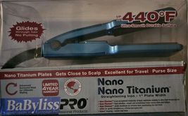 BabylissPRO Nano Nano Titanium 1" Mini Straightening Iron - Blue - $26.72