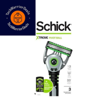 Schick Xtreme Pivot Ball Razor — Disposable 3 Piece Set, Black and Green  - £13.45 GBP