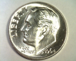 1964 Roosevelt Dime Choice Uncirculated Ch. Unc Nice Original Coin Fast 99c Ship - £4.69 GBP