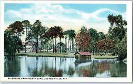 Riverside Park North Lake Jacksonville Florida Postcard - £5.79 GBP