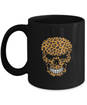 Coffee Mug Funny Cheetah Print Skull Cool  - £15.94 GBP