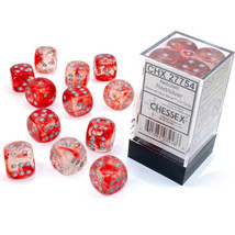 Nebula Chessex 16mm D6 Dice Block - Red/Silver - £21.10 GBP