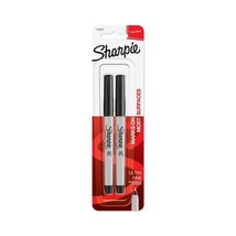 Sharpie Permanent Marker, Ultra Fine Point, Black, 2pk - $6.99 CAD