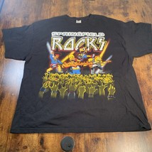 The Simpsons T-Shirt Mens XXL Black Homer Springfield Rocks Concert Apu ... - £23.28 GBP